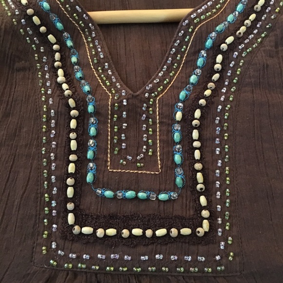 Only Nine gauzy beaded tank - Picture 4 of 6